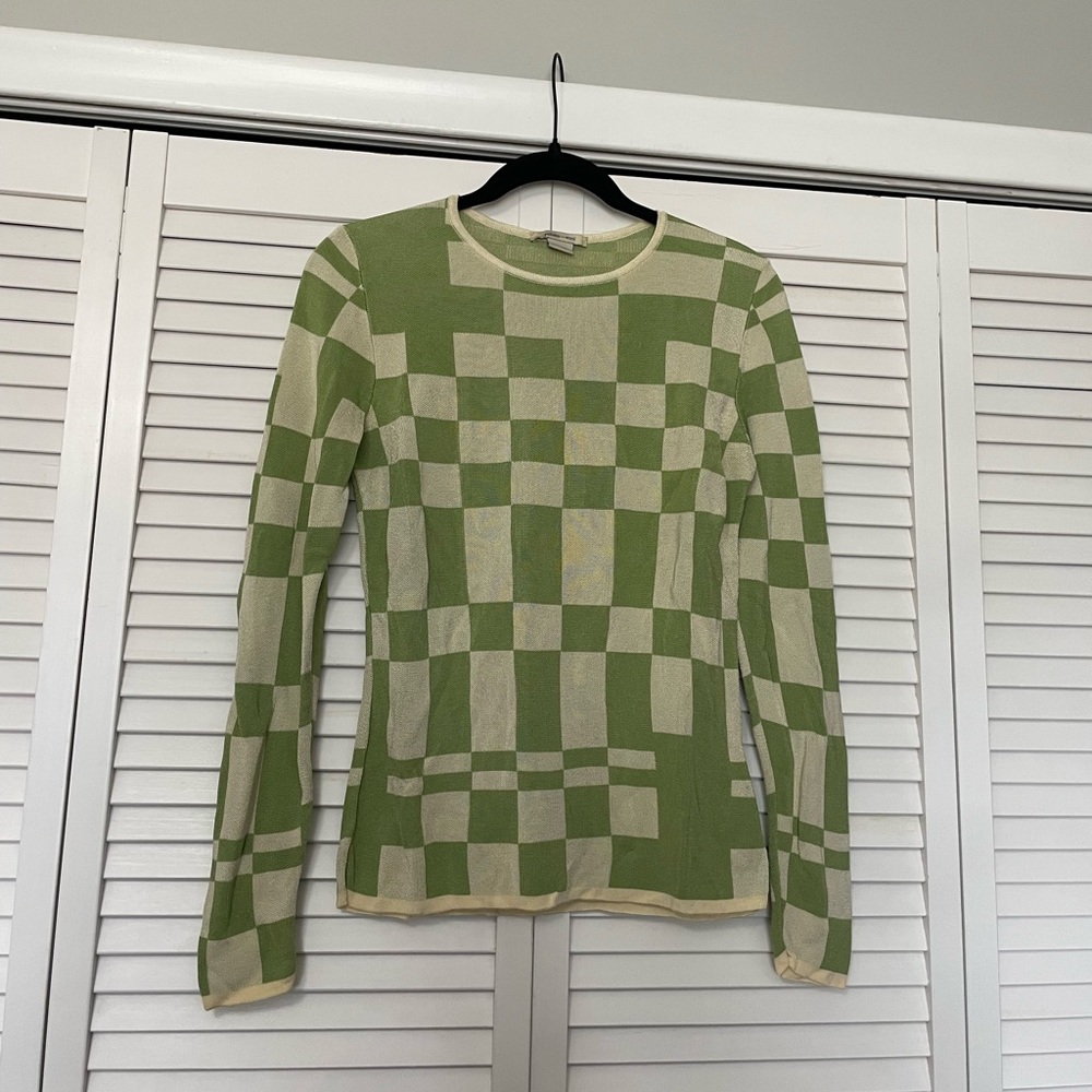 Paloma Wool El Valle Check Long Sleeve Top